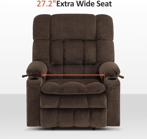 Large Dual Motor Power Lift Recliner Chair Sofa with Massage and Heat