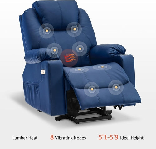 Electric Power Lift Recliner Chair Sofa with Massage and Heat for
