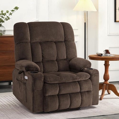 Large Dual Motor Power Lift Recliner Chair Sofa with Massage and Heat