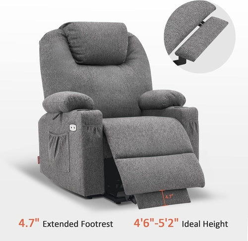 Petite Power Lift Recliner With Massage And USB Ports