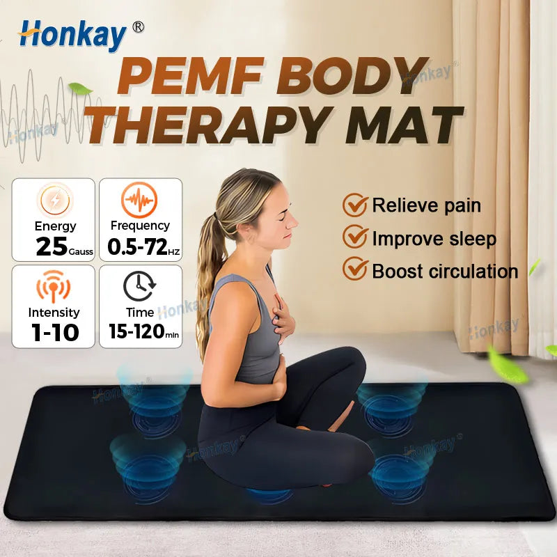 200*60cm PEMF Mat PEMF Magnetic Therapy Device Physio Magneto Machine Full Body Pain Relief Improve Sleep Boost Circulation