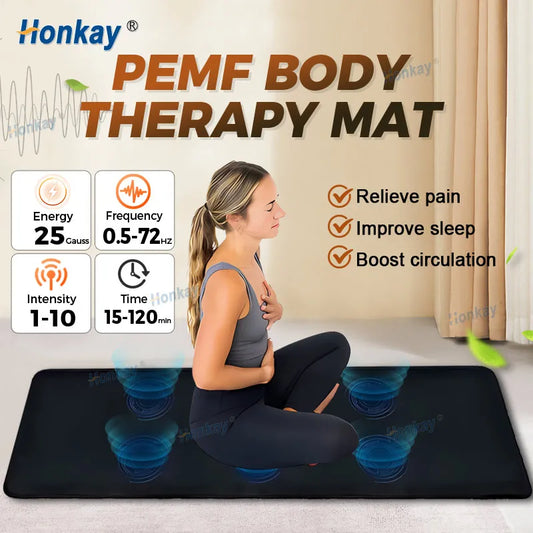 200*60cm PEMF Mat PEMF Magnetic Therapy Device Physio Magneto Machine Full Body Pain Relief Improve Sleep Boost Circulation