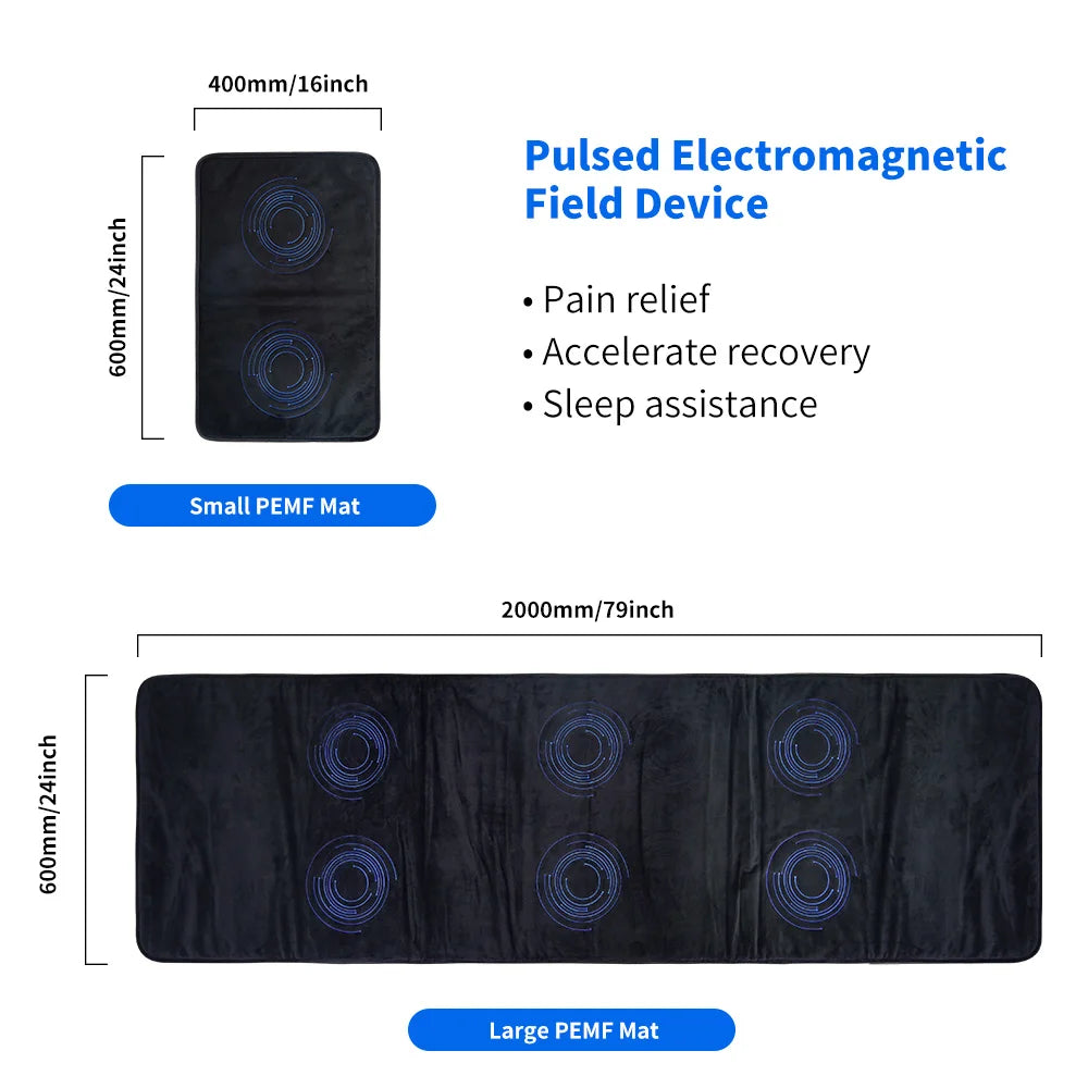200*60cm PEMF Mat PEMF Magnetic Therapy Device Physio Magneto Machine Full Body Pain Relief Improve Sleep Boost Circulation