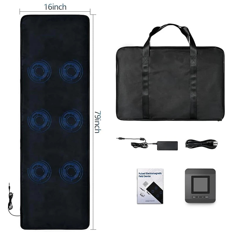 200*60cm PEMF Mat PEMF Magnetic Therapy Device Physio Magneto Machine Full Body Pain Relief Improve Sleep Boost Circulation