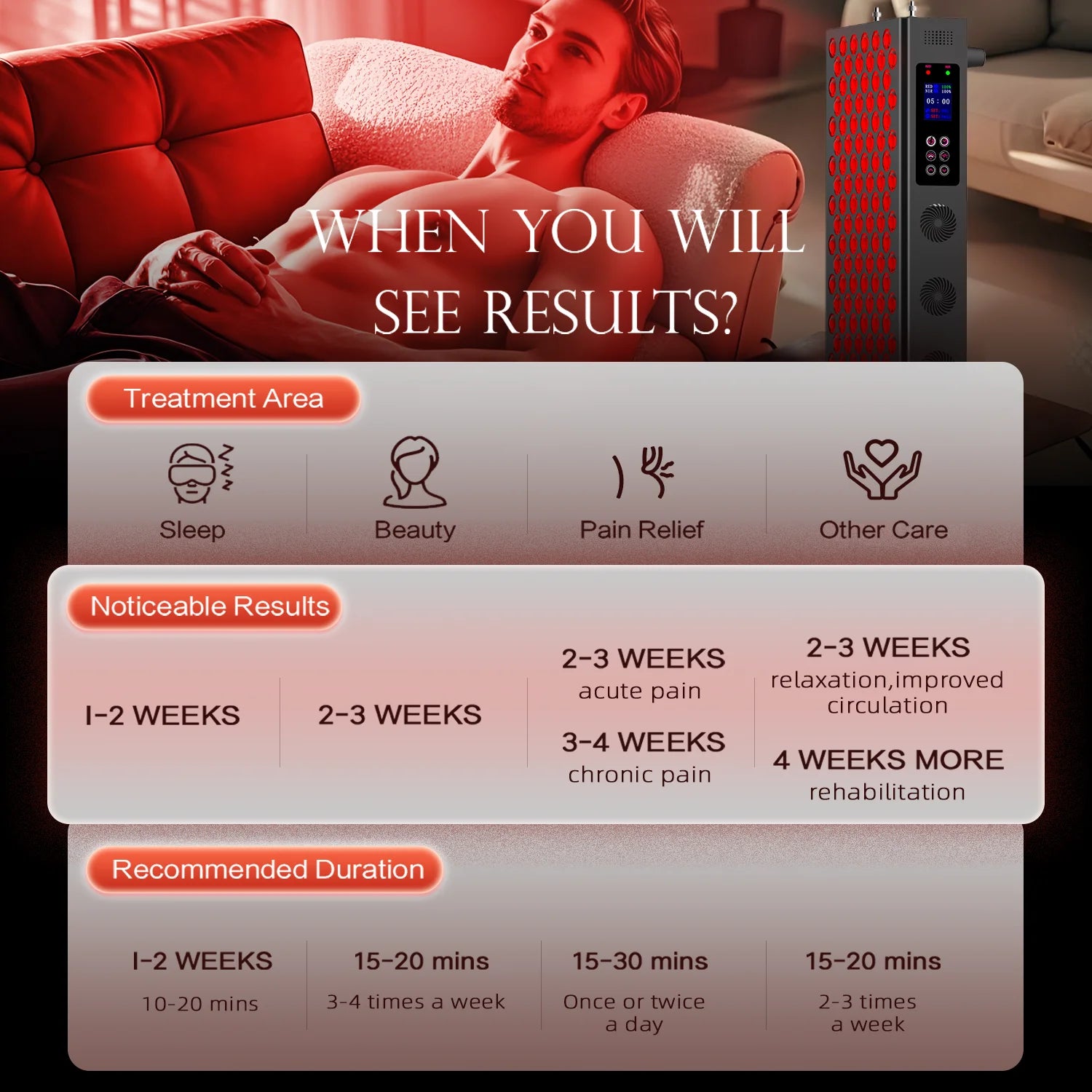 home use red light therapy machine