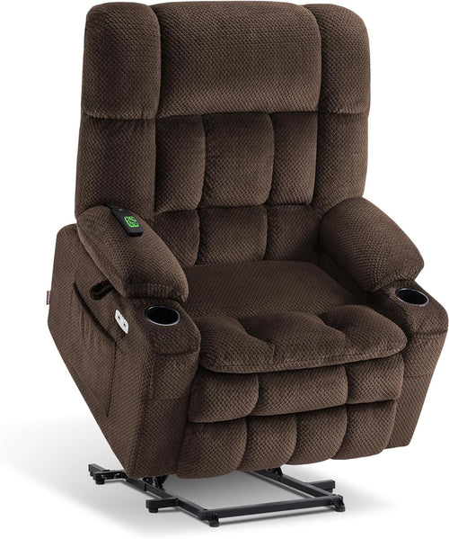 Large Dual Motor Power Lift Recliner Chair Sofa with Massage and Heat