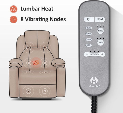 Petite Power Lift Recliner With Massage And USB Ports
