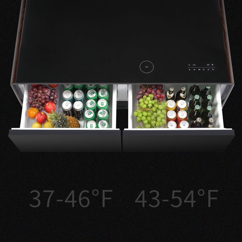 Modern Smart Coffee Table with Built-in Fridge, Bluetooth Speaker,