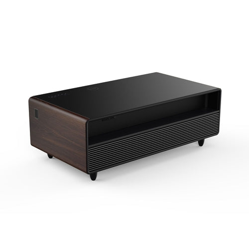 Modern Smart Coffee Table with Built-in Fridge, Bluetooth Speaker,