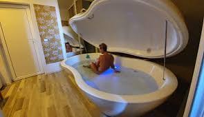 Aquarmony Infinity pod | Float Pod Elliptical with Cover/Lid and Epsum Salt