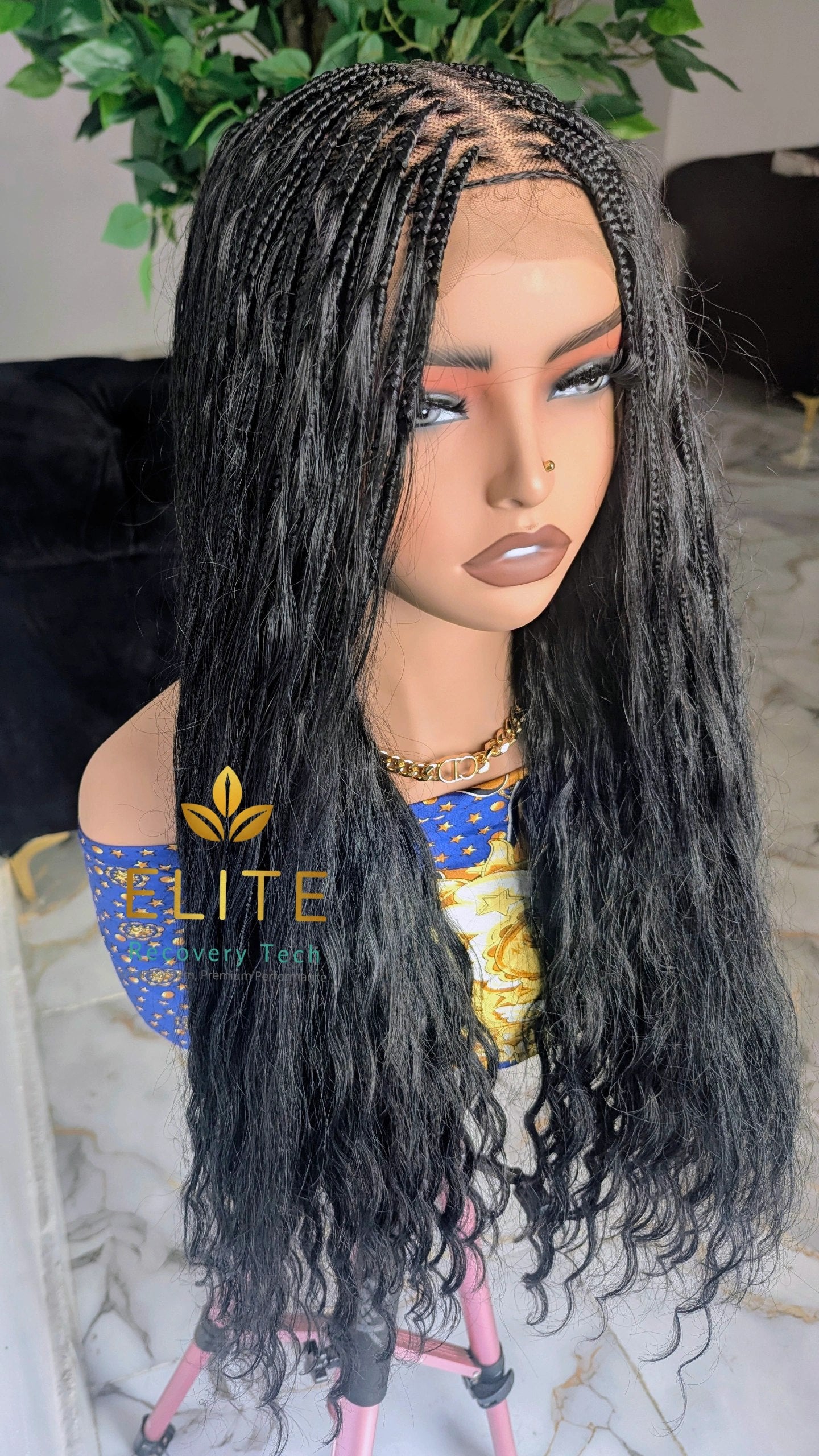 Knotless Braided Wig - Custom Lace, Length & Hair type