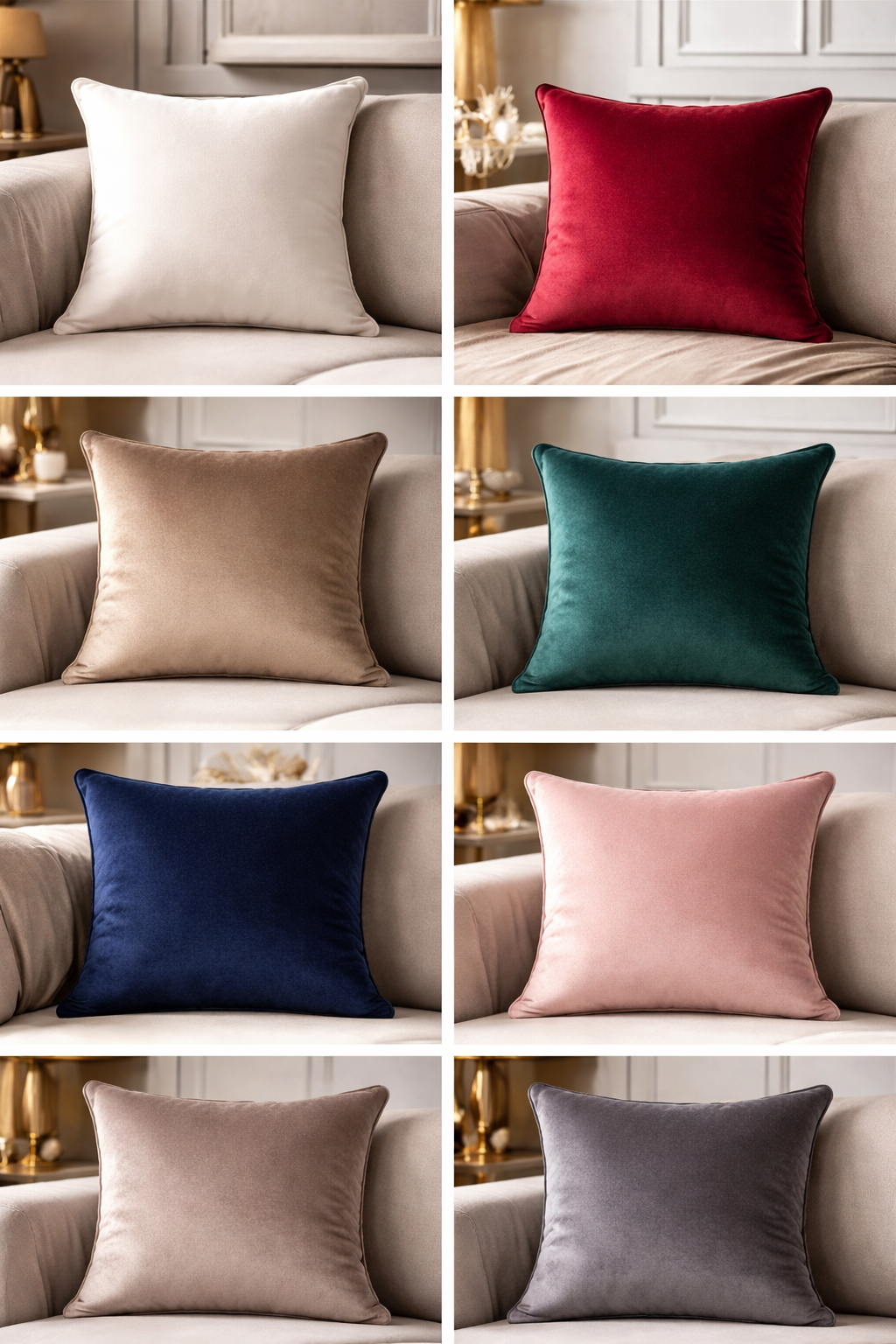 Handmade Luxury Velvet Envelope Pillow Cover